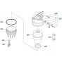 Separator Assembly for Kubota R530 Loader