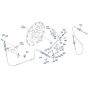 Inching Rod Assembly for Kubota R530 Loader