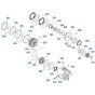 Planetary Gear (Rear) Assembly for Kubota R530 Loader