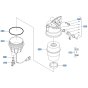 Separator Filter Assembly for Kubota R540 Loader