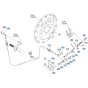 Inching Rod Assembly for Kubota R540 Loader