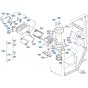 Air Conditioner Assembly for Kubota R540 Loader