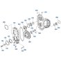 Rear Axle (Gearbox) Assembly for Kubota R540 Loader