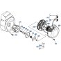 Recoil Starter Assembly for Kubota SX700 Tiller