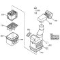Air Cleaner Assembly -1 for Kubota TF60 Tiller