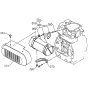 Muffler Assembly for Kubota TF60 Tiller