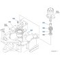 Swivel Gear Case for Kubota U10-5