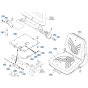 Seat Assembly for Kubota U17-5 Mini Excavator