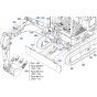 Decals (Front) for Kubota U17-5 Mini Excavator