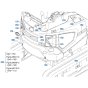 Decals (Rear) for Kubota U17-5 Mini Excavator