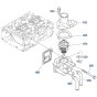 Water Flange Assembly for Kubota V3307-CR-T-E5 Engine