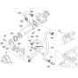 EGR Cooler Assembly for Kubota V3307-CR-T-E5 Engine