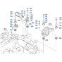 Engine Bracket Assembly for Kubota V3307-CR-T-E5 Engine