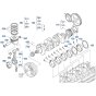 Piston, Crankshaft Assembly for Kubota V3307-CR-T-E5 Engine