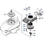 Recoil Starter Assembly for Kubota W5021-SCC Mower