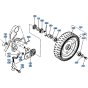 Rear Wheel Assembly for Kubota W5021-SCC Mower