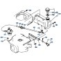 Fuel Tank Assembly for Kubota W5021-SCE Mower