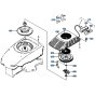 Recoil Starter Assembly for Kubota W5021-SCE Mower
