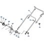 Handle Assembly for Kubota W5021-SCE Mower