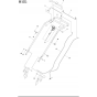Handle Assembly for Husqvarna LC451 V