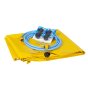 Fentex Leak diverter tarp & fittings - Yellow tarp 3m x 3m