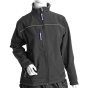 Ladies Soft Shell Jacket Windproof Breathable Fabric Fleece Lined Black LGE