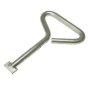 Steel Manhole Lifting Keys, 15mm Diam Steel Bar w/ Welded Key, 150mm