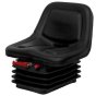 Mechanical Suspension Seat for Mini Excavators, PVC Trim, Adjustable