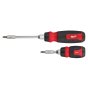 Milwaukee 2 Pieces Ratcheting And Compact Ratcheting Multi-Bit Screwdriver Kit