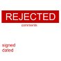 Self Adhesive Label - REJECTED (Pack of 50)