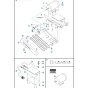 Motor, Pulley & Belts Assembly