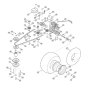 Gearbox & Rear Wheel for Mowers