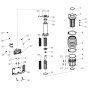 Cylinder, Rammer Shoe Assembly for Norton Clipper CR16 Trench Rammer