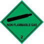 Non Flammable Gas Label