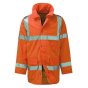High Visibility Waterproof Jacket - Orange, Size: XX Large