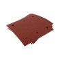 Hook & Loop 1/4 Punched Makita Red sanding sheets, 114mm x 102mm x 320g - P-33168