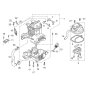 Crankcase Assembly for Wacker P35A Screed
