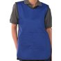 Tabard Polyester Cotton Fabric Side Tabs & Front Pouch Pocket Royal Large