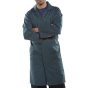 Warehouse Coat Poly/Cotton Fabric Stud Fastening/Rear Vents Spruce Green 34