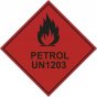 Petrol UN1203 Hazard Label