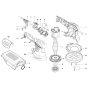 Bosch PEX 300 AE Sander Assembly