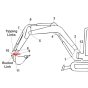 Position 10 Pin fits Kubota U25-3 Mini Excavator