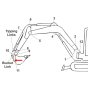 Bush (Position 8) for Kubota U48-4 Mini Excavator - Replaces RD451 66630