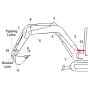 Bush Position 2 King Post for Kubota KX015-4, KX016-4 Mini Excavator