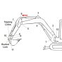 Pin (Position 6) for Kubota K008-3 Mini Excavator
