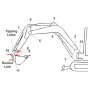 Position 8, 9, 10, 11 Pin and Bush Kit for Takeuchi TB125 Mini Excavators