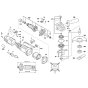 Bosch PWS 700-115 Grinder Assembly