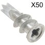 Metal Self-Drill Plasterboard Fixing Pack of 50 by Rawlplug - R-S1-DRA02/50
