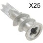 Metal Self-Drill Plasterboard Fixing Pack of 25 by Rawlplug - R-S1-DRA02/25
