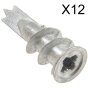 Metal Self-Drill Plasterboard Fixing Pack of 12 by Rawlplug - R-S1-DRA02/12